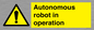 WV7858: Autonomous robot in operation