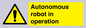 WV7858: Autonomous robot in operation