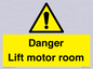 WV7881: Danger Lift motor room