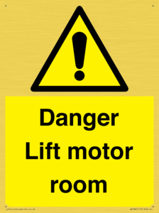 WV7881: Danger Lift motor room