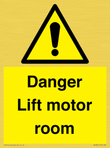 WV7881: Danger Lift motor room