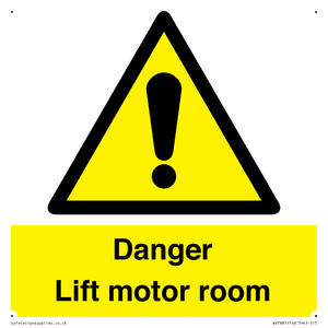 WV7881: Danger Lift motor room