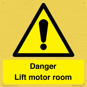 WV7881: Danger Lift motor room