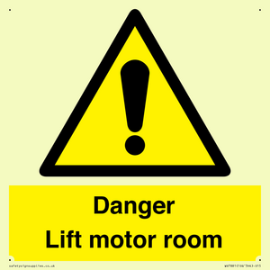 WV7881: Danger Lift motor room