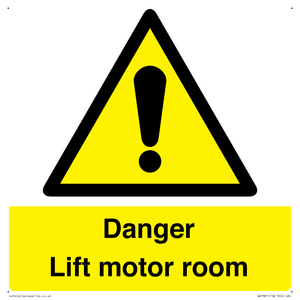 WV7881: Danger Lift motor room