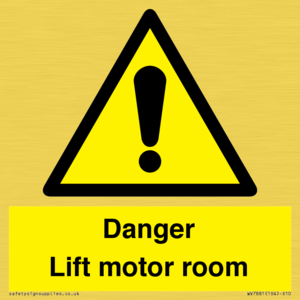 WV7881: Danger Lift motor room