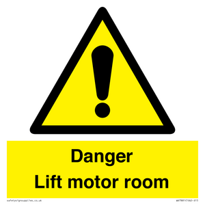 WV7881: Danger Lift motor room