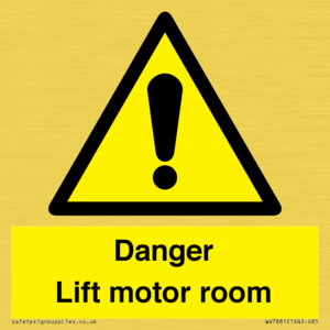 WV7881: Danger Lift motor room