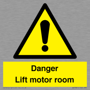 WV7881: Danger Lift motor room