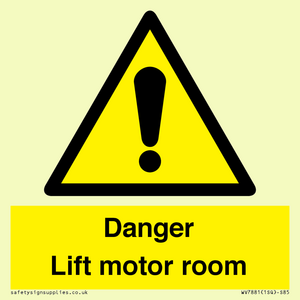 WV7881: Danger Lift motor room