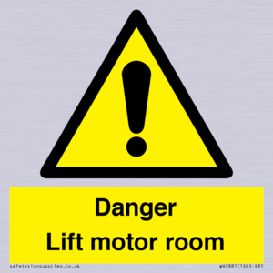 WV7881: Danger Lift motor room