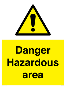 WV7893: Danger Hazardous area