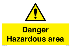WV7893: Danger Hazardous area