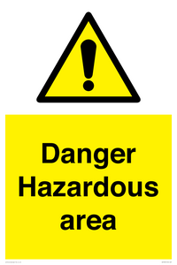 WV7893: Danger Hazardous area