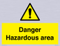 WV7893: Danger Hazardous area