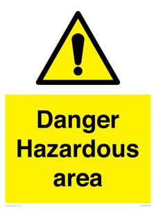 WV7893: Danger Hazardous area
