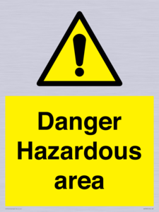WV7893: Danger Hazardous area