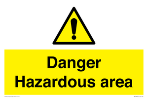 WV7893: Danger Hazardous area