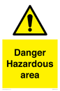 WV7893: Danger Hazardous area