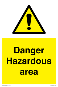 WV7893: Danger Hazardous area