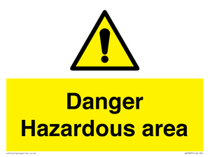 WV7893: Danger Hazardous area