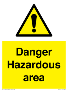 WV7893: Danger Hazardous area