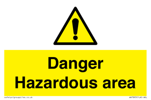 WV7893: Danger Hazardous area
