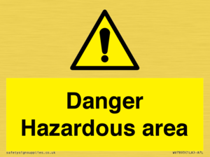 WV7893: Danger Hazardous area