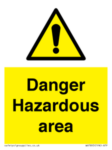 WV7893: Danger Hazardous area