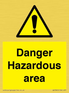 WV7893: Danger Hazardous area