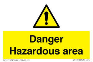 WV7893: Danger Hazardous area