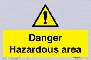 WV7893: Danger Hazardous area