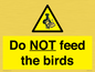 WV7943: Do NOT feed the birds