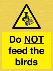 WV7943: Do NOT feed the birds