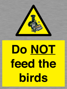 WV7943: Do NOT feed the birds