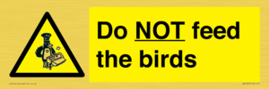 WV7943: Do NOT feed the birds