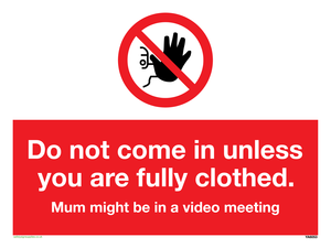 YA6053: Do not come in