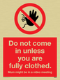 YA6053: Do not come in