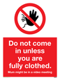 YA6053: Do not come in