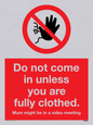 YA6053: Do not come in