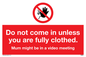 YA6053: Do not come in
