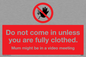 YA6053: Do not come in
