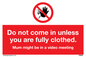 YA6053: Do not come in