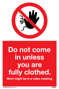 YA6053: Do not come in