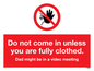 YA6056: Do not come in
