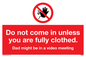 YA6056: Do not come in