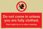 YA6056: Do not come in