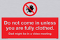 YA6056: Do not come in