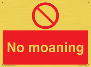 YP5144: No Moaning