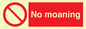 YP5144: No Moaning